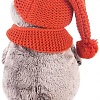 Мягкая игрушка Basik &amp; Co Басик в вязаной шапке и шарфе (22 см)