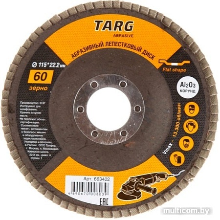 Шлифовальный круг Targ 663402