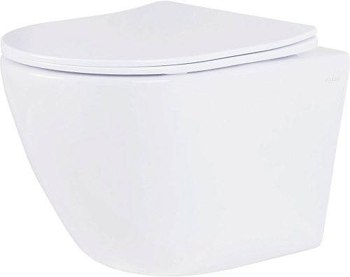 Унитаз подвесной Roxen Antares в комплекте с инсталляцией StounFix Dual Fresh 6 в 1 968418 (кнопка: сатин)