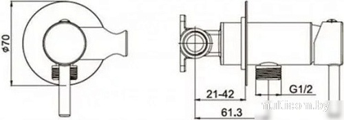 Гигиенический душ Grocenberg GB001 (черный матовый)