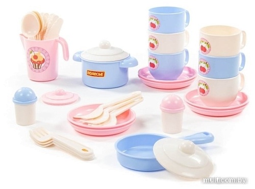 Набор игрушечной посуды Полесье Хозяюшка 80165 (на 6 персон)