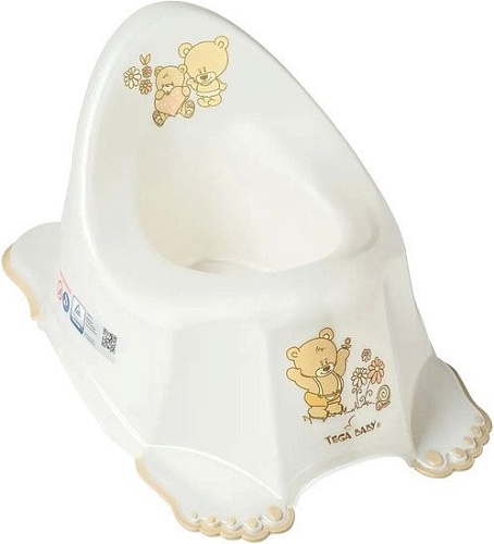 Детский горшок Tega Teddy PO-046-118 (белый перламутровый)