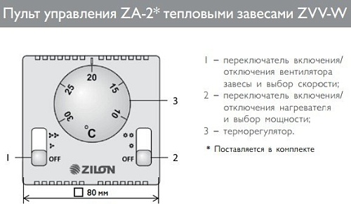 Тепловая завеса ZILON ZVV-1W10
