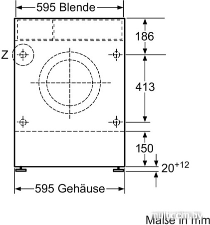 Стирально-сушильная машина Bosch WKD28541OE
