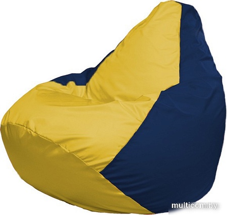 Кресло-мешок Flagman Груша Макси Г2.1-248 (жёлтый/тёмно-синий)