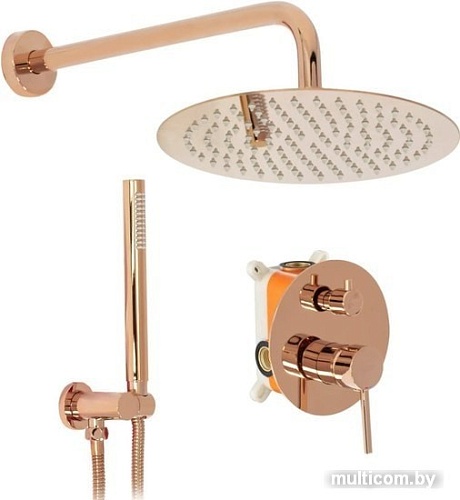 Душевая система Rea Lungo REA-P4111 (розовое золото)