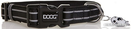 Ошейник Doog Lassie COLBFL-S (черный, светоотражающий)