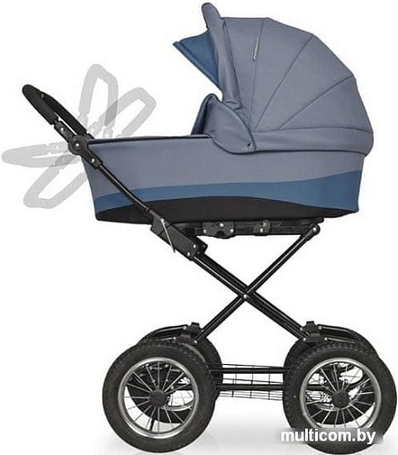Универсальная коляска Riko Basic Alfa Classic (2 в 1, 08/серый/бирюзовый)
