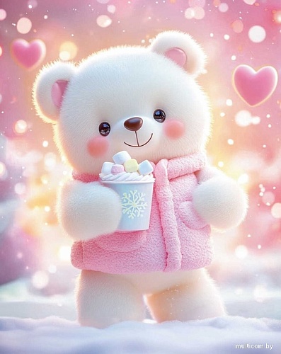 Алмазная мозаика Феникс+ Зимний мишка 70798