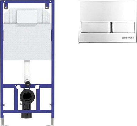 Унитаз подвесной Saniteco KW-9004W в комплекте с инсталляцией + 525 040000 + L3 040013