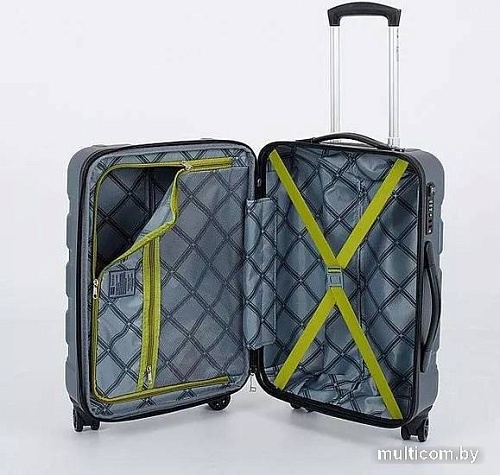 Чемодан-спиннер Francesco Molinary 336-161426/3-20 (серый)