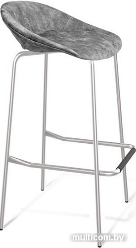 Табурет Sheffilton SHT-ST19-SF1/S29 (дымный/хром лак)