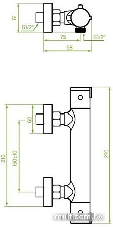 Смеситель Laveo Termico BAT 74TD