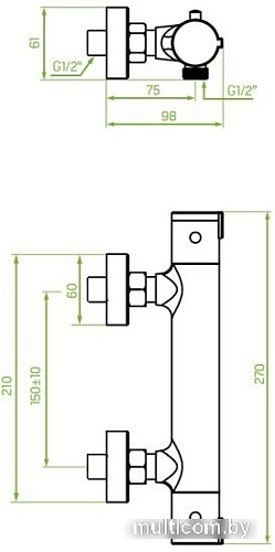 Смеситель Laveo Termico BAT 74TD