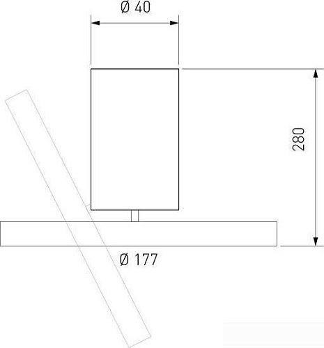 Спот Elektrostandard DLS029 12W 4200K (черный матовый)