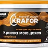 Краска Krafor Моющаяся латексная 3 кг (супербелый)