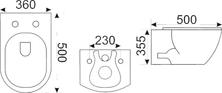 Унитаз CeramaLux TR2196