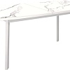 Кухонный стол Kenner AA1400 (белый/керамика/мрамор белый)