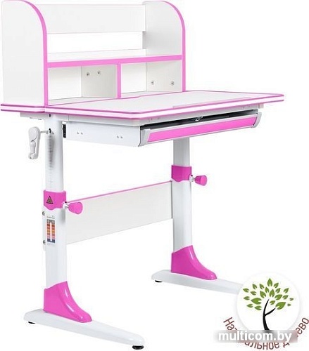 Парта Anatomica Study-80 Lux (белый/розовый)