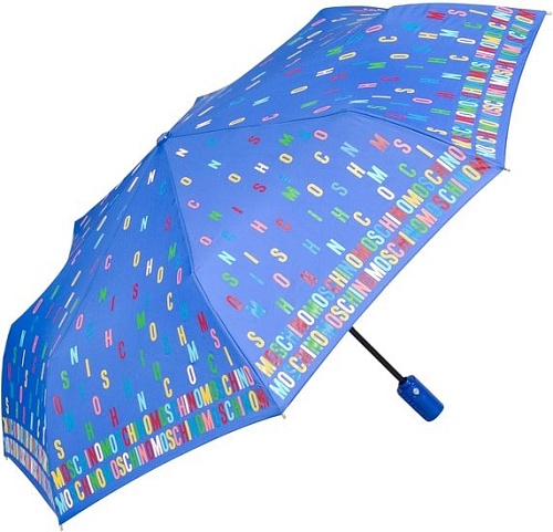 Зонт Moschino 8017-OCP Letters Lightblue