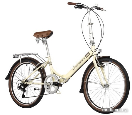 Велосипед Novatrack Aurora 3.6 24 2024 24FAURORA6S.BG4 (бежевый)