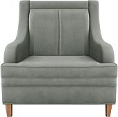 Интерьерное кресло Brioli Луи (велюр, B8 светло-серый/светлые ножки)