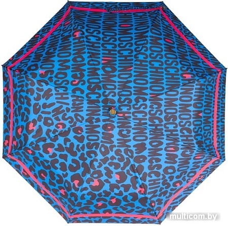 Зонт Moschino 8013-OCF Animal Logo Blue