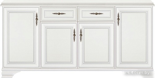 Тумба Black Red White Kentaki S320-KOM4D2S (белый/белый)