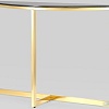 Консольный стол Stool Group Альба 115x30 ECST-095-SR-TG (стекло черное/сталь золото)