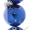 Елочная игрушка Серпантин Глянец шар 6 см 3 шт (синий) 183-863