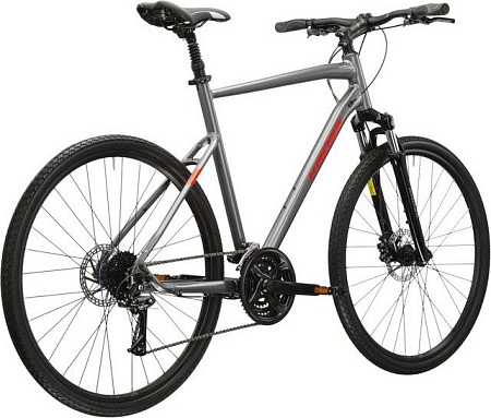 Велосипед Kross Evado 4.0 XL/23" 2024 (графит/красный глянцевый)