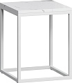 Журнальный столик LoftyHome Годмар 3 (мрамор сноу/белый)