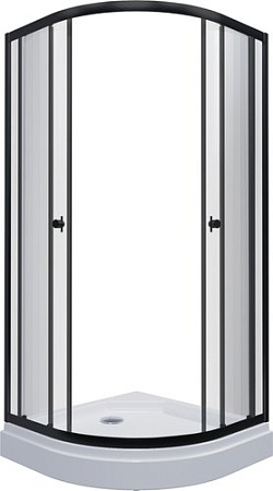 Душевой уголок Triton Альфа-Блэк 100х100 (с поддоном)