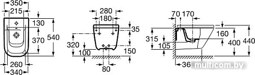 Биде Roca The Gap [357475000]