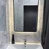 Зеркало с подсветкой eMZe 60x80 LED.UV.SMART.60.80.CHE.4K (черный с УФ-окантовкой и подсветкой)