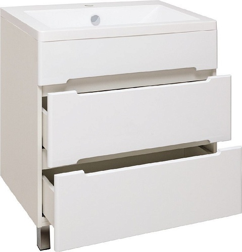 Runo Тумба с умывальником Runo Парма 75 + Omega 75 (напольная)