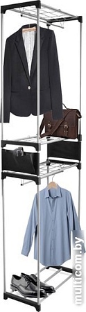 Стойка для одежды Sheffilton SHT-WR125 (черный/хром лак)