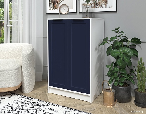 Тумба Интерлиния Концепт Тренд КТ-Т64 (белый платинум/индиго)