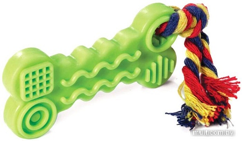 Игрушка для собак Triol Косточка с веревкой 12191142