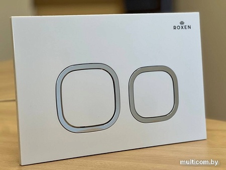 Унитаз подвесной Roxen Boro в комплекте с инсталляцией StounFix Slim 6 в 1 540025 (кнопка: белый глянец)