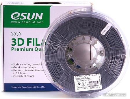 Esun PLA+ 1.75 мм 1000 г (серый)
