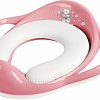 Детская накладка на унитаз Maltex Мишка 6167 (темно-розовый/белый)