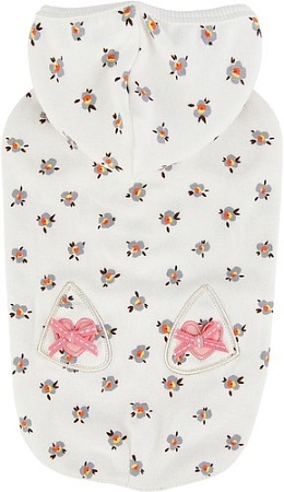 Футболка Pinkaholic Fiorella с капюшоном NATA-TS7567-IV-S (слоновая кость)