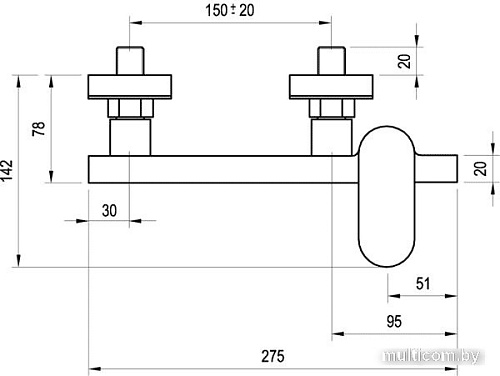 Смеситель Ravak Chrome-CR 032.00/150 [X070043]