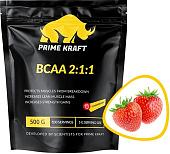 Аминокислоты Prime Kraft BCAA 2:1:1 (500г, клубника)