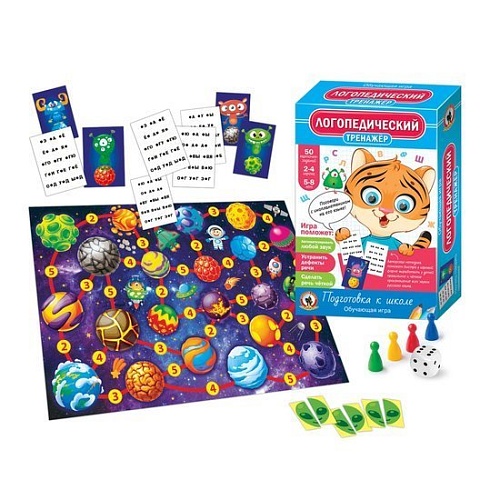 Детская настольная игра Русский стиль Тренажер логопедический 03415
