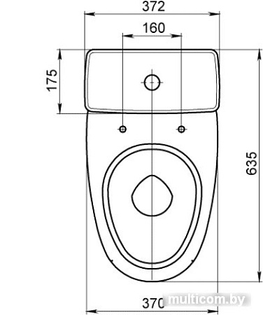 Унитаз Santeri Форвард [1.P205.2.S00.00B.F]