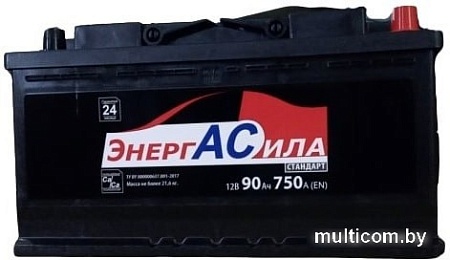 Автомобильный аккумулятор Энергасила A9075 (90 А·ч)