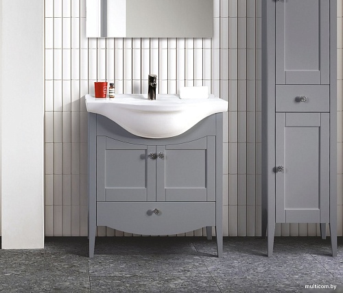 Belux Тумба под умывальник Афины Н 85-01 (30, железный серый матовый)