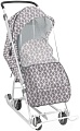 Санки-коляска Nika У3-1К/4 (ромбики, серый)